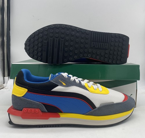 

Кроссовки Puma City Rider Dark Slate Nimbus Синие Красные Белые Облако 382044-13 Мужские, Multicolor, PUMA City