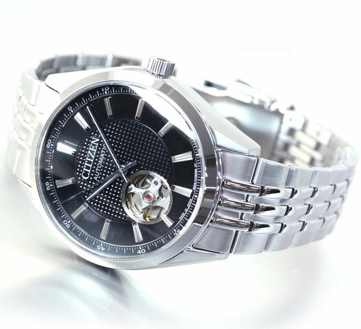 Pre-owned Citizen Black Dial Automatic Mechanical Men's Watch Nh9110-81e