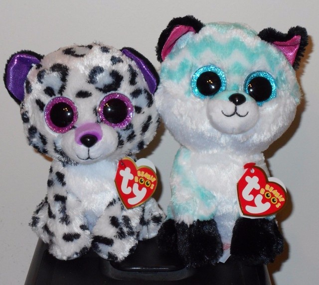 Ty Beanie Boos - Violet The 6" Claires Leopard 2017 in