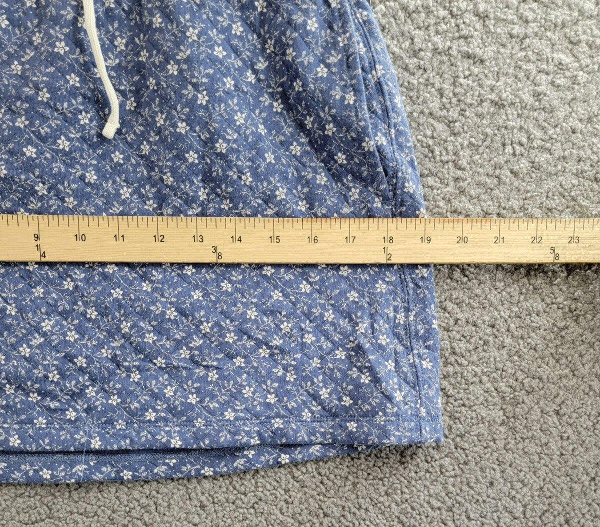Polo Ralph Lauren Floral Quilted Double-Knit Skirt Big Girls XL (16) Blue PullOn - Picture 6 of 15
