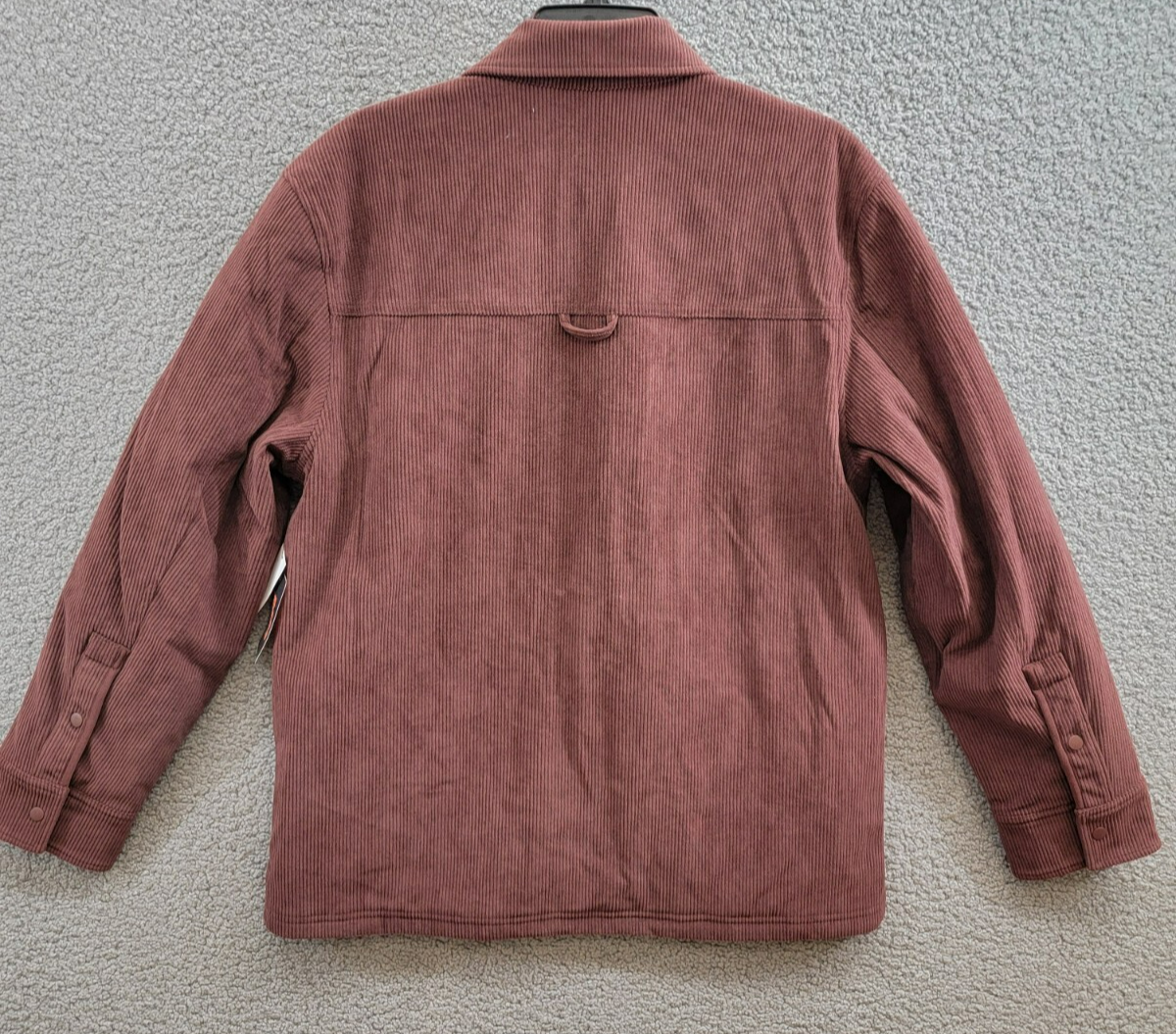 BASS OUTDOOR Relaxed Fit Corduroy Shirt Jacket Men's S Rum Raisin Long Sleeve - Picture 13 of 19