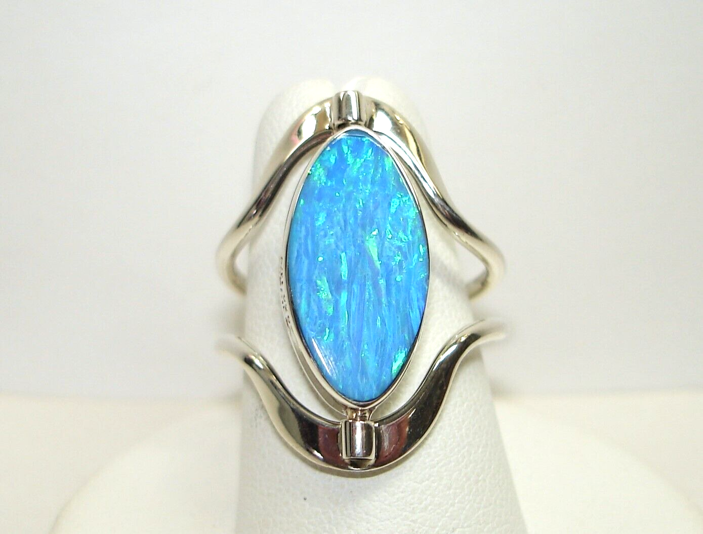 AB Reversible Australian Opal Black Onyx .925 Sterling