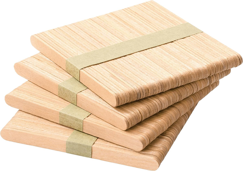 Popsicle Stick, Craft Sticks, 4.5 Inch, 200 Pack, Wax Sticks, Popsicle Stick C