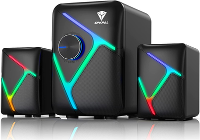 2.1 Computer Speakers Desktop Subwoofer RGB 11W Stereo Sound