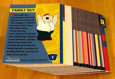 *72 CARDS* FAMILY GUY SEASON 2 / 2006  COMPLETE 72 TRADING CARD BASE SET