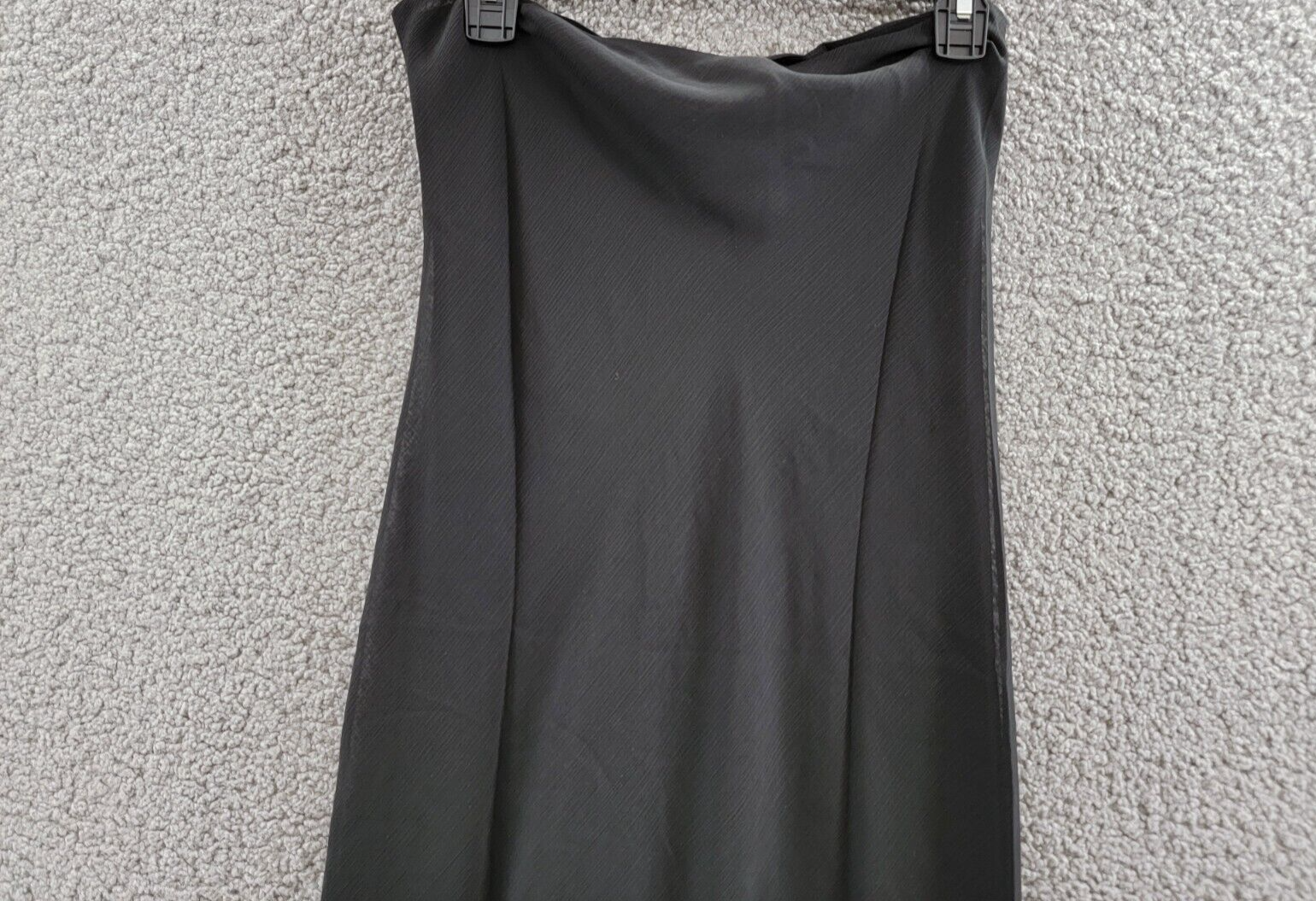 Lioness Devon Maxi Skirt Womens S Black Semi Sheer Straight Elastic Waist PullOn - Picture 8 of 12