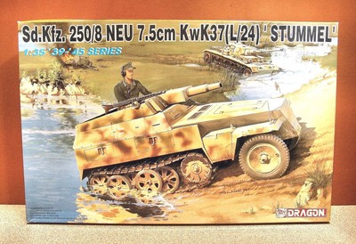 1/35 DRAGON Sd.Kfz. 250/8 7.5CM KwK37 L/24 MODEL KIT 6102