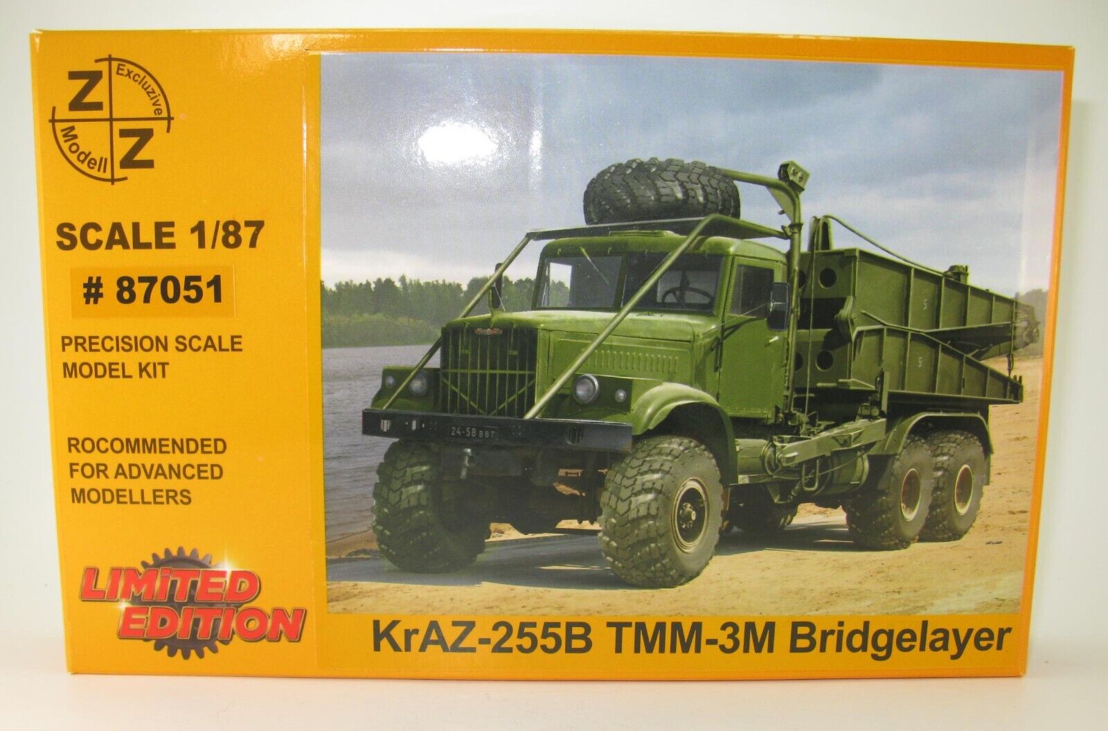 87051 KrAZ-255B TMM-3M Bridgelayer Z&Z Kit Exclusive Modell 87051 KrAZ-255B TMM-3M Bridgelayer Z&Z Kit Exclusive Modell