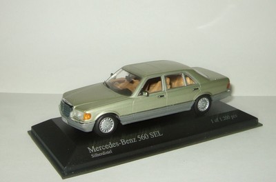 1:43 Mercedes Benz 560 SEL W126 1989 Light Green Met RARE