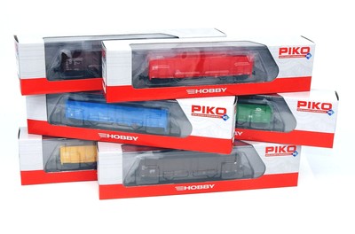 Lot of 6 open freight cars Eaos, DB, CD, OBB, SBB, ITL, HO 1/87, Piko