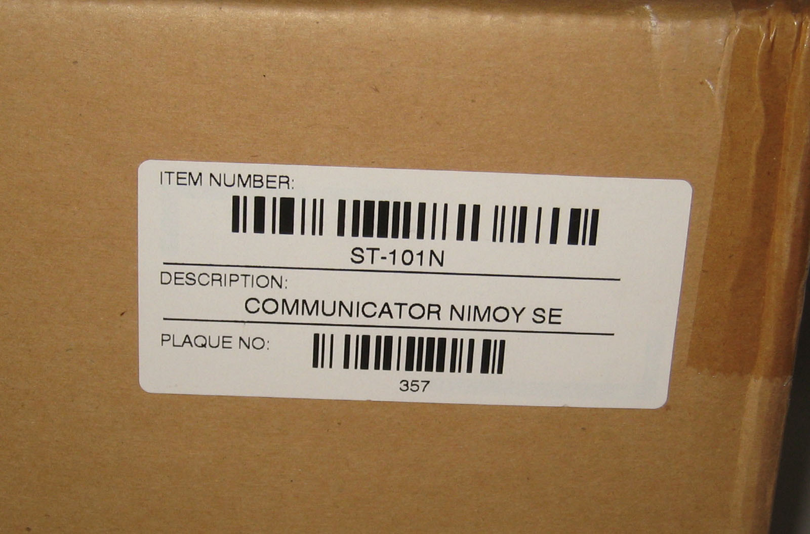 Master Replicas Star Trek TOS Communicator ST-101N Signed by Nimoy MIB #357/500