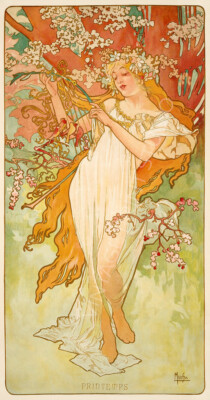 [画集] ALPHONSE MUCHA Coverage for the volume of grandmothers Songs (1897) by
