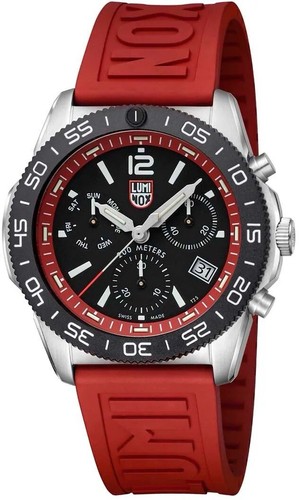 Pre-owned Luminox Brand Men's  Pacific Diver Chronograph Steel Swiss Watch 3155