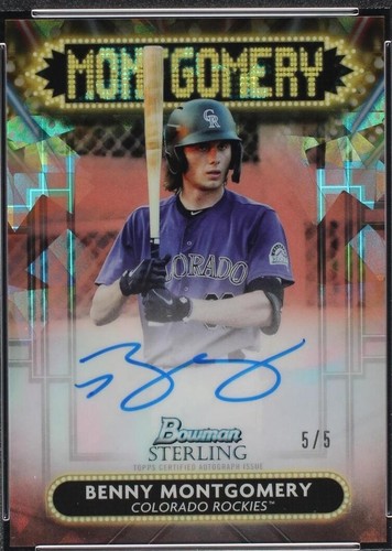 2022 Bowman Sterling - Benny Montgomery #SSA-BM