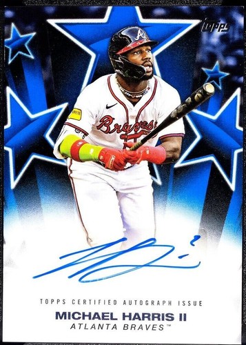 【最終価格】直筆サイン  25枚限定 topps MICHAEL HARRIS 2025 Topps Series 1 Michael Harris II “Baseball Stars” Blue
