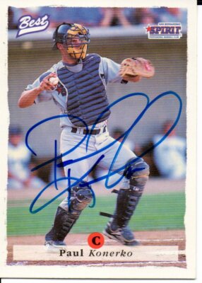 Paul Konerko 1995 Best Minor League Autographed Signed Card