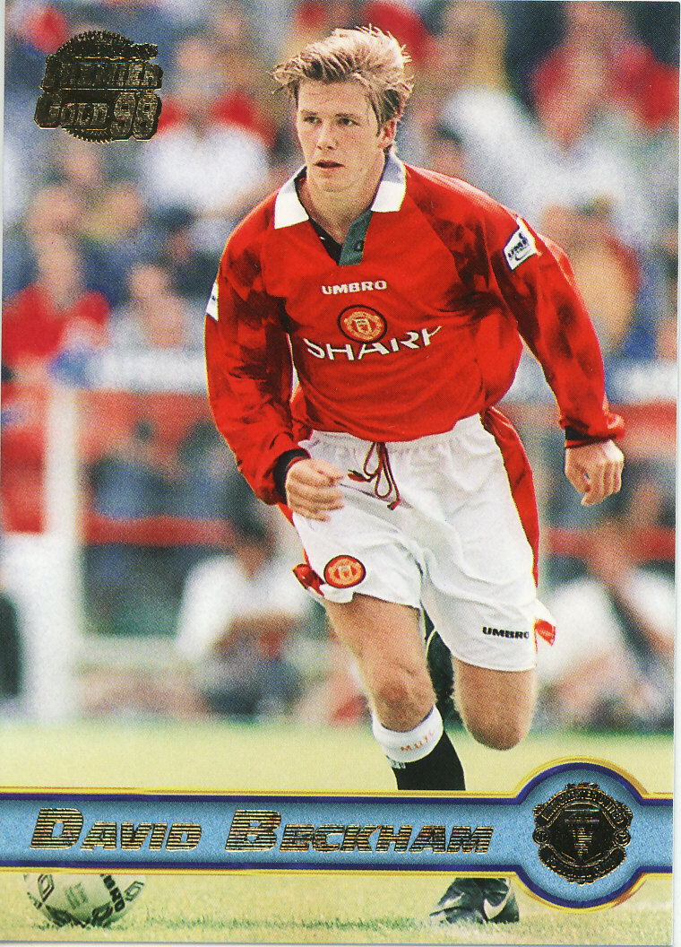 【レア】ベッカム マンチェスターutd プレミアゴールド1998 カード DAVID BECKHAM 1997-98 Merlin Premier Gold Soccer Card