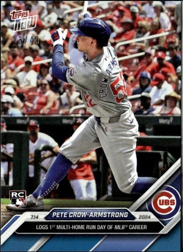 Topps - topps ピートクロウアームストロング 2025 MLB Topps Now #319 Pete Crow-Armstrong Chicago Cubs