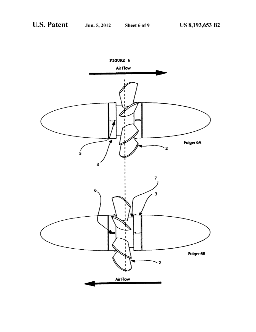 Electrical Power Generating Plant From Sea Waves/US Patent No.US 8,193,653 B2