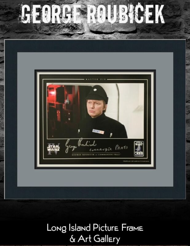 Star Wars IV George Roubicek Commander Praji Signed Official Pix Custom Framed