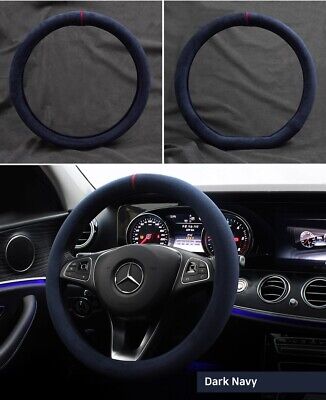 Alcantara Car Premium Steering Wheel Cover Free Size 100% Italy Original Fabric