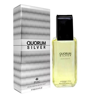 Quorum Silver by Antonio Puig 3.4oz EDT MEN NIB