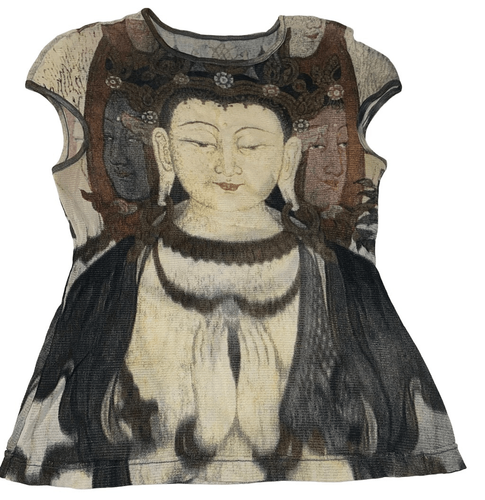 vivienne tam 半袖 Vivienne Tam Y2K Rare Buddha Print Mesh Top Sz 0/XS | eBay