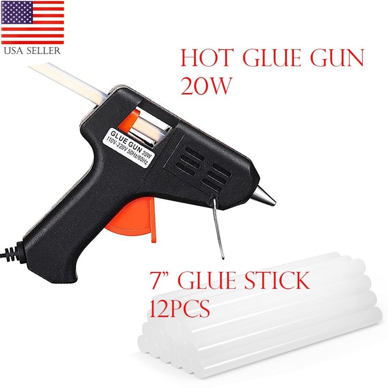 Glue Gun with 12 pcs Glue Sticks Kit Hot Melt