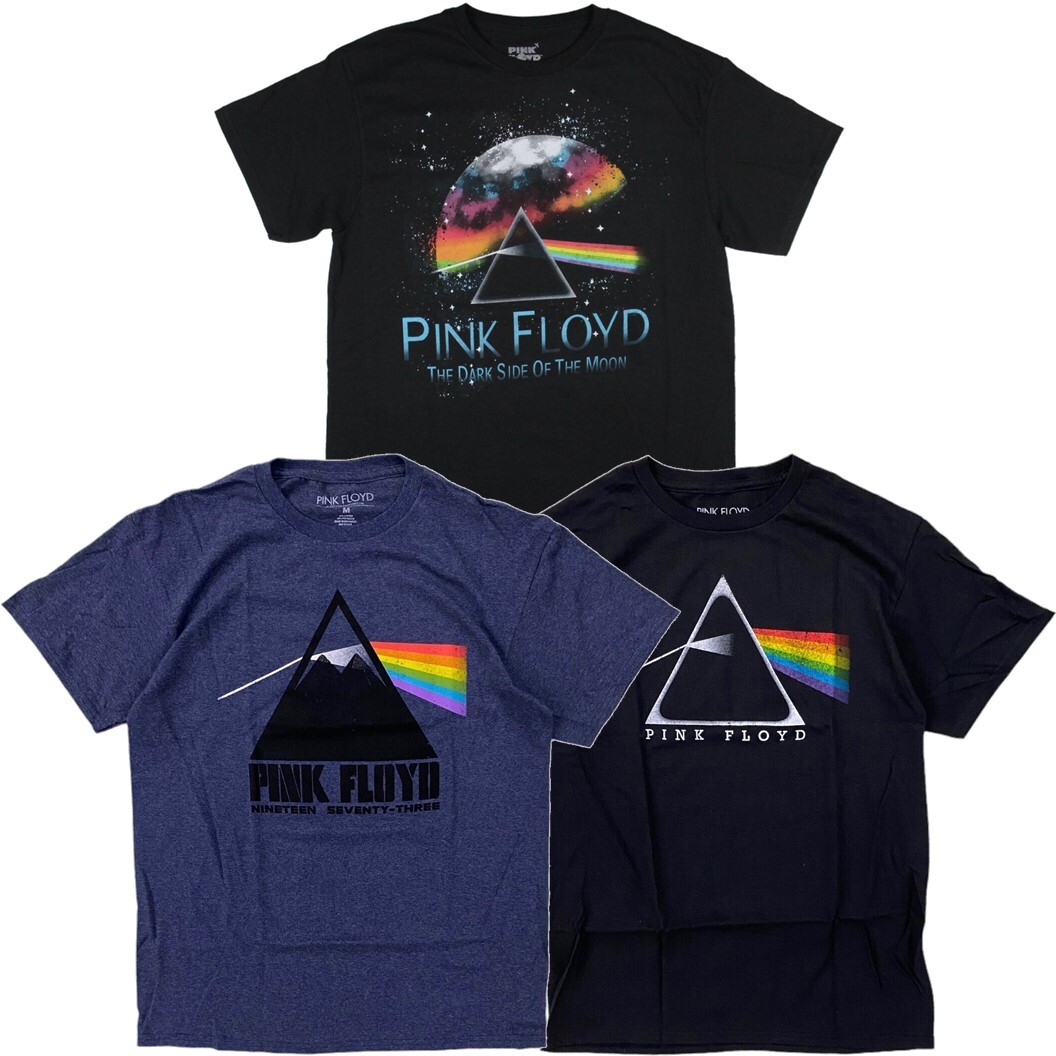 Pink Floyd Men's Officially Licensed Dark Side Of The Moon Rainbow Prism T-Shirt