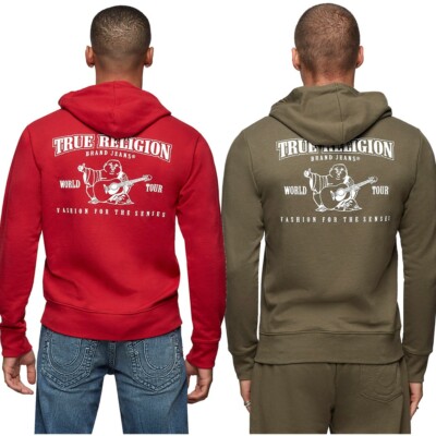 TRUE RELIGION BUDDHA ジップ フーディ 4色 関税送料無料 True Religion Men's Classic Buddha Logo Full Zip Up Hoodie