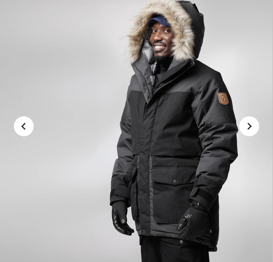 Pre-owned Fjall Raven Large Blue Men's Fjallraven Polar Expedition Parka Coat