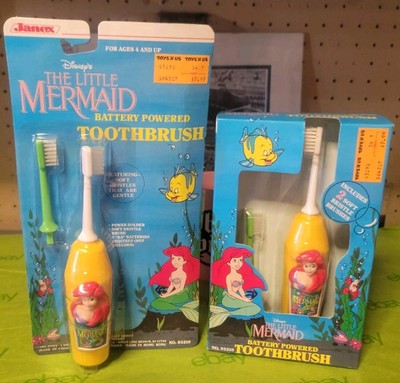 Disney The Little Mermaid Toothbrush Pair MiSB MoC by JANEX (TYCO) 1993 Sealed 