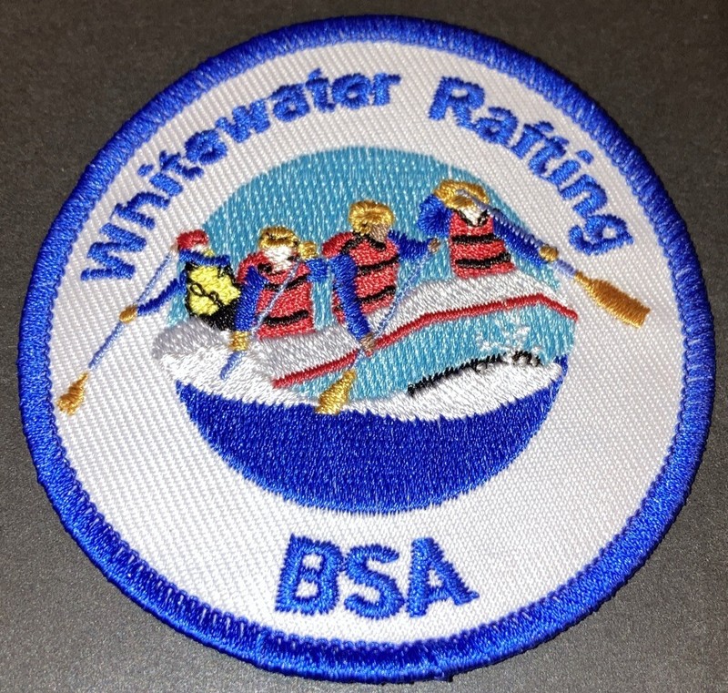 Whitewater Rafting BSA Patch 3”