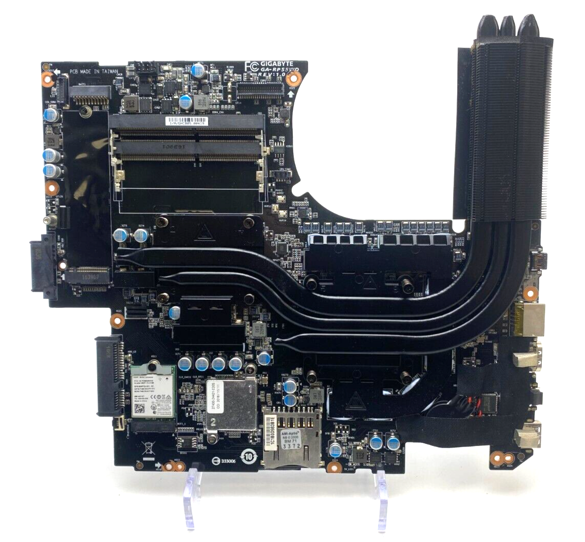 GIGABYTE P55 P55W V7 i7-7700HQ MOTHERBOARD NVIDIA GEFORCE GTX1060 GA-RP55WD READ GIGABYTE P55 P55W V7 i7-7700HQ MOTHERBOARD NVIDIA GEFORCE GTX1060 GA-RP55WD READ
