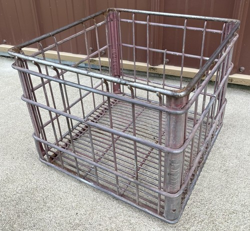 テント・タープ Vtg wire l milk crate VINTAGE Milk Crate Steel Wire with Plastic Bottom | eBay
