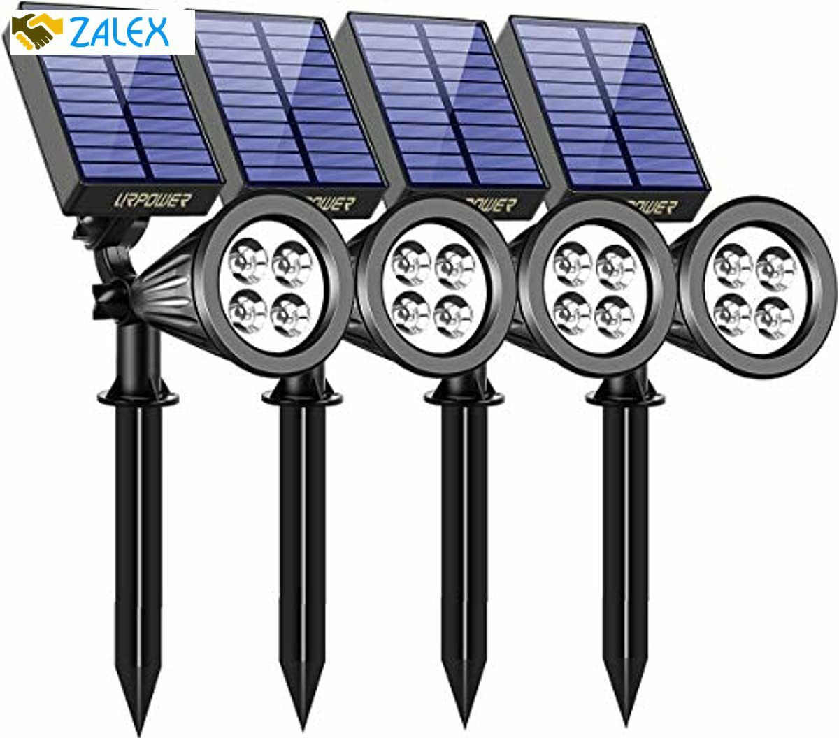 URPOWER Solar Lights Waterproof Solar Lights Outdoor 2-in-1 Adjustable