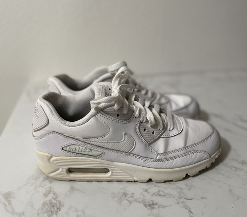 Nike Air Max 90 GS Youth Shoes White Size US 6.5Y EUR 39