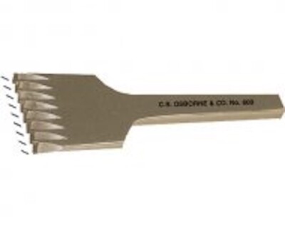 C.S. Osborne & Co. No. 609-9 - Pricking Chisel: 5/64'' , 8 Cuts Per Inch (56099)