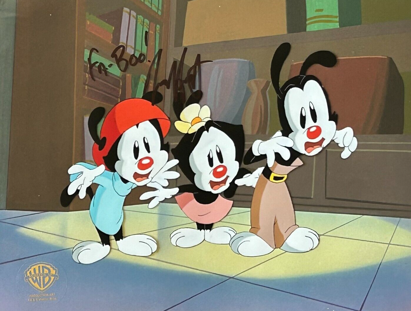 YAKKO WAKKO DOT rare ANIMANIACS cel SIGNED Jess Harnell D6