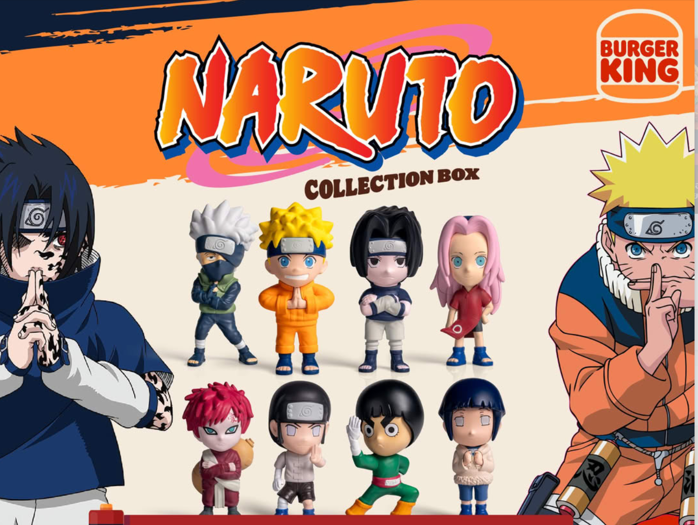 NARUTO COLLECTION BOX. Burger King Special collection 2025