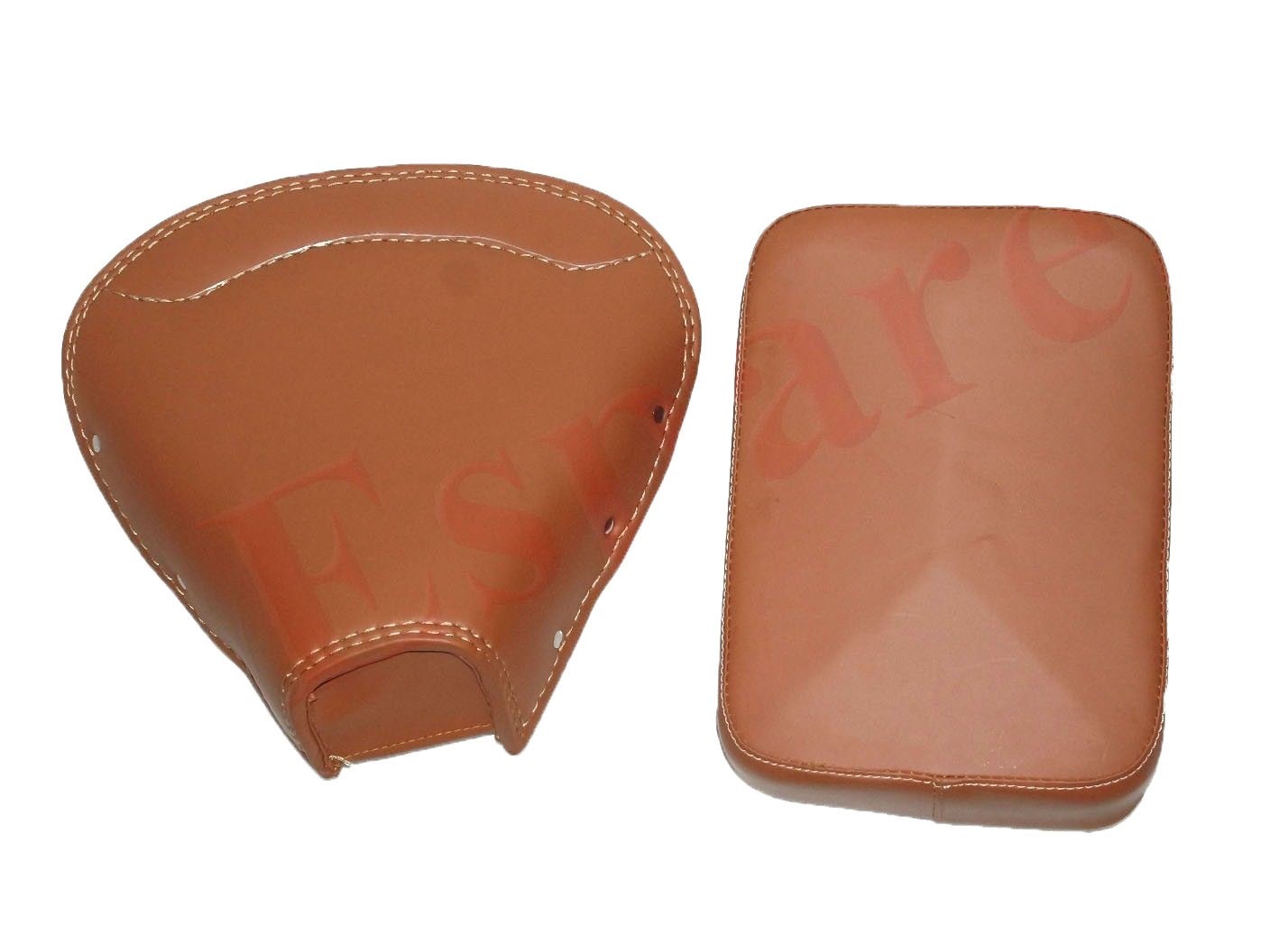 Vespa Front & Rear Seat Tan Faux Leather Without Frame PX 150 VBB VBA Supper 