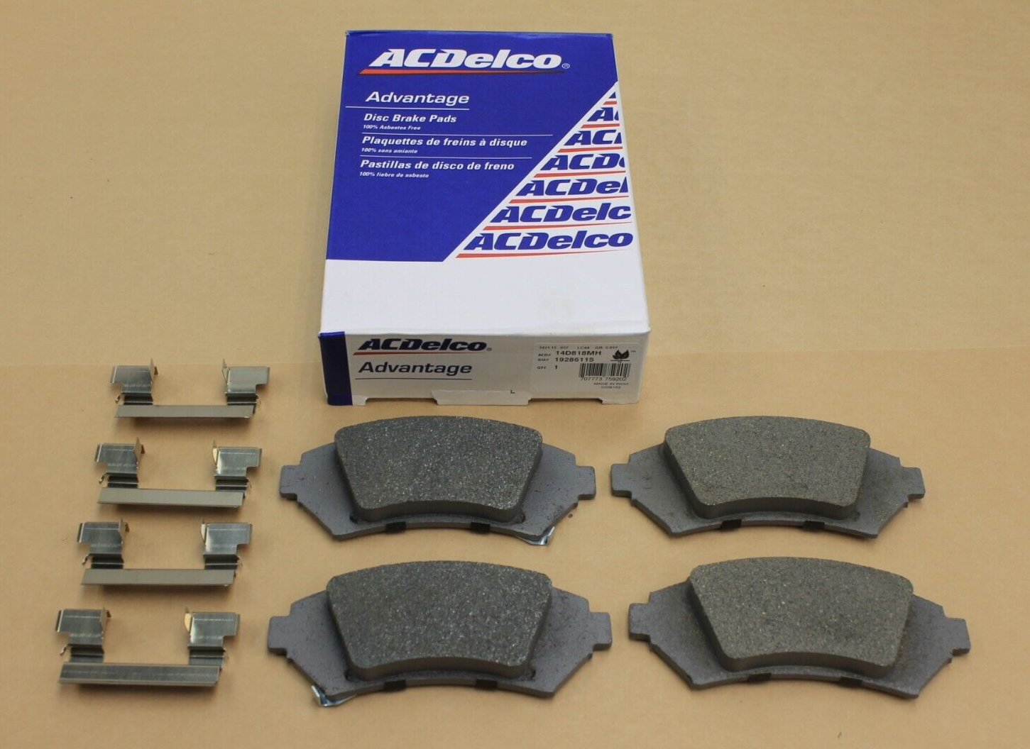 Genuine ACDelco Front Disc Brake Pad Set, See Fitment in Des