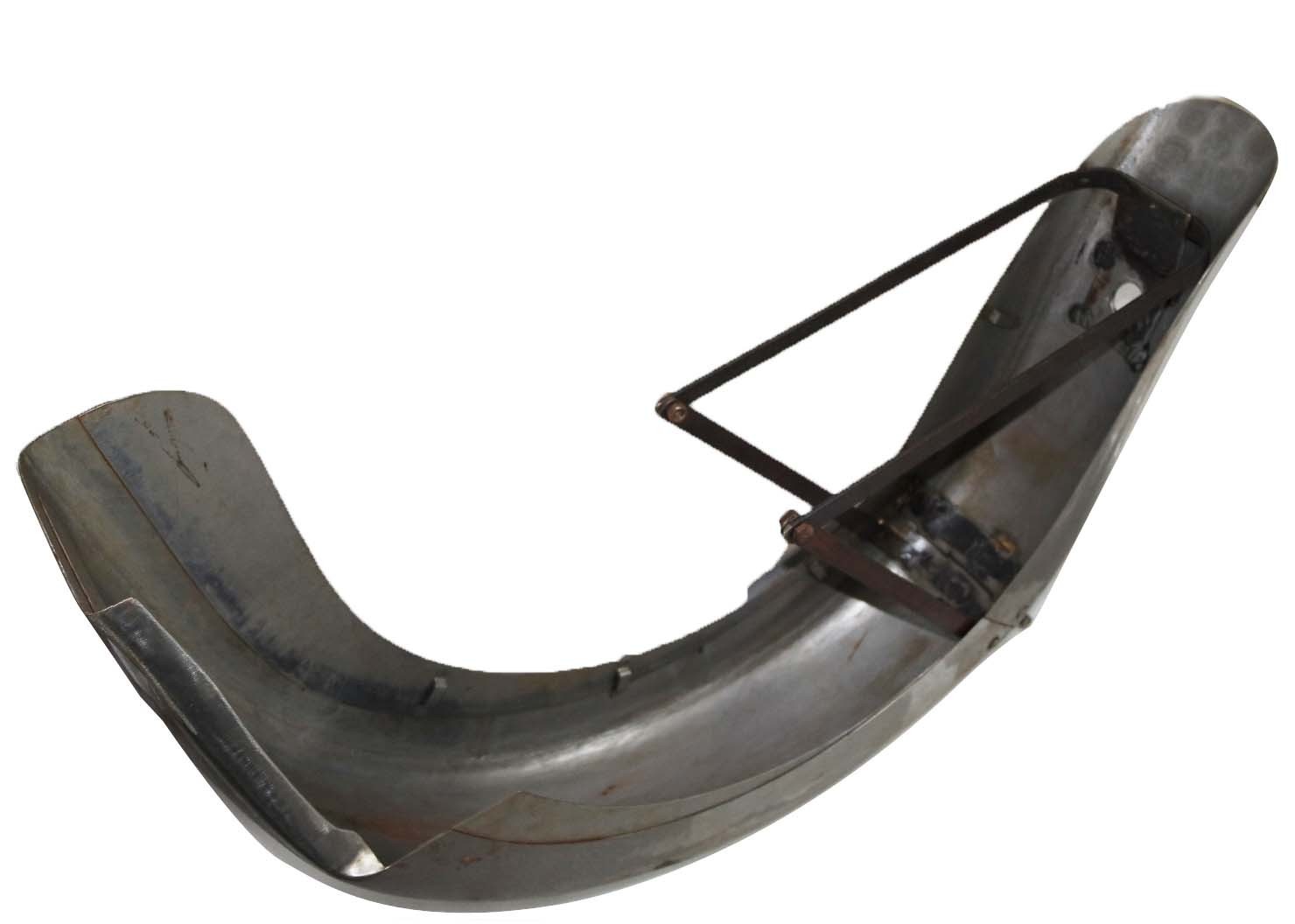 Indian Chief Scout 101 Rear Mudguard Fender Raw Steel 1936 -39 Rigid Frame