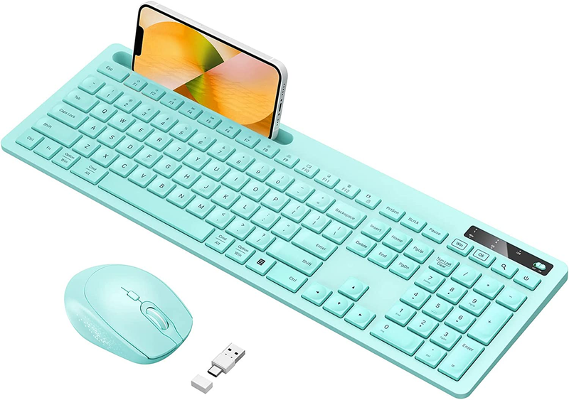 With Phone Holder Usb A & Type C Receiver Mint Keyboard A