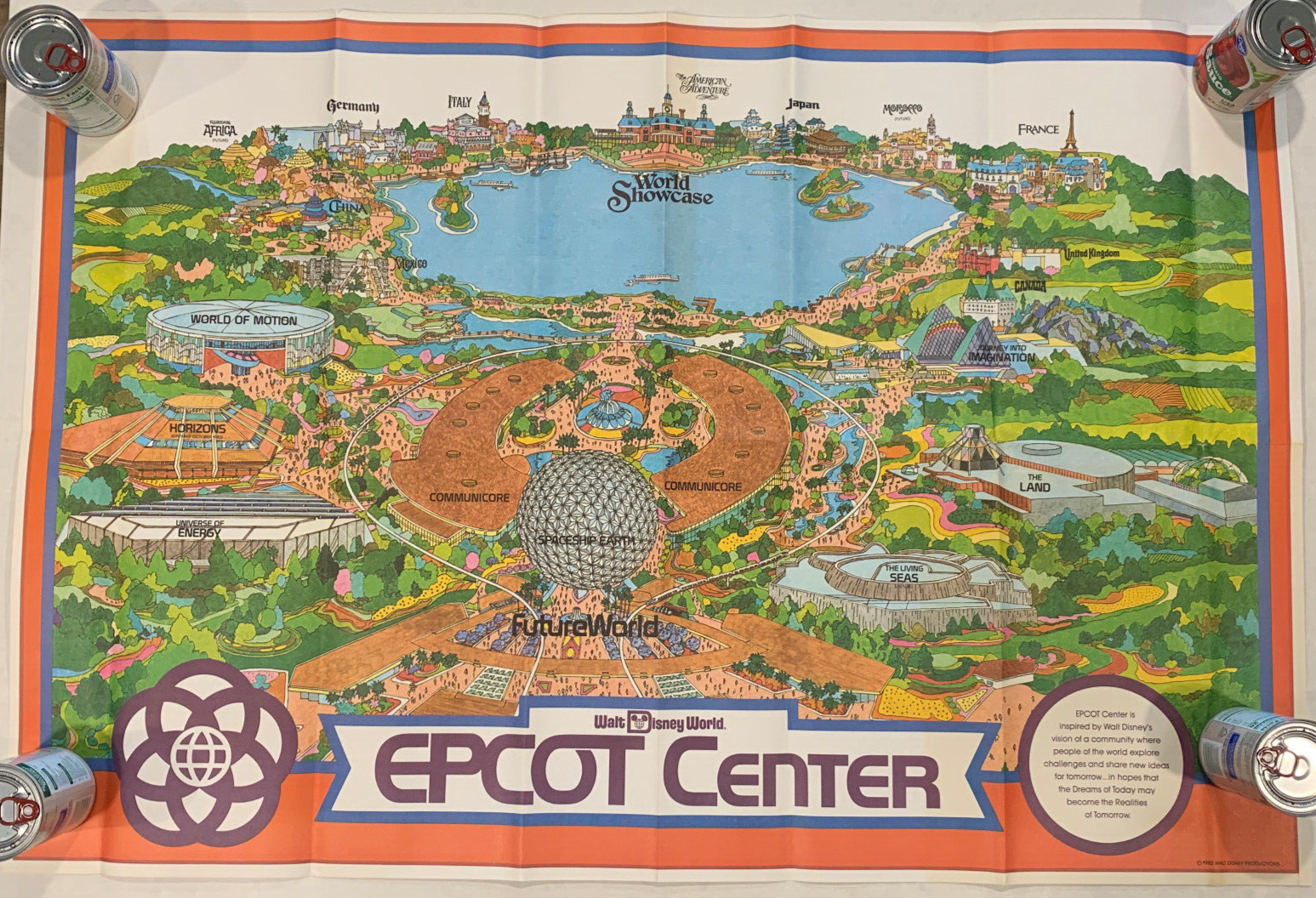 レア・パーク地図『米国エプコットセンター(1982)』&ステッカー中古品 $_57.PNG?set_id=880000500F