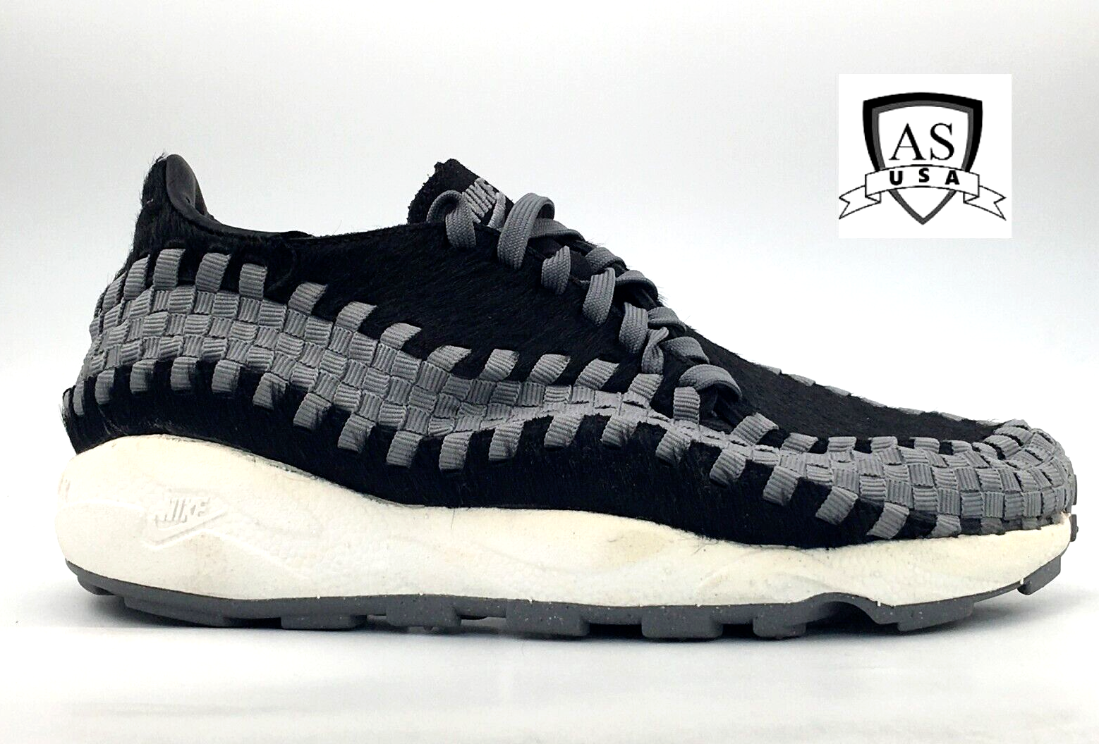 Nike Air Footscape Woven Women's Size 8, Black Smoke Grey
