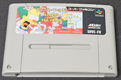Krusty World (Krusty's Super Fun House)   CART [Super Famicom JP ] - US SELLER