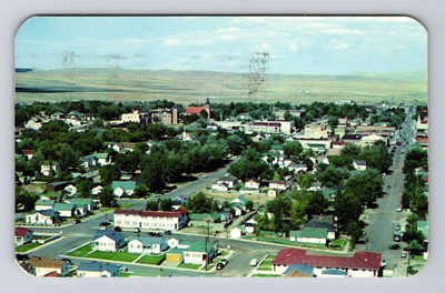 Rawlins WY-Wyoming, Scenic Panorama View Area, Vintage Postcard