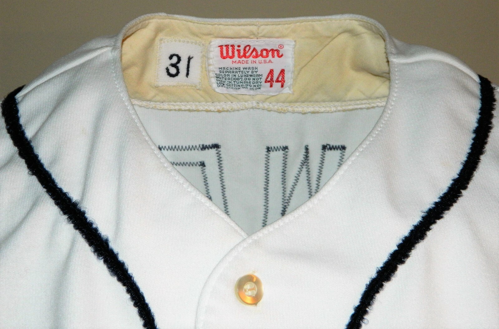 1977 Jim Crawford (Set 2) Game Worn Detroit Tiger Home Jersey #28 - Wilson