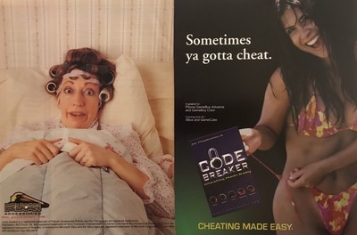 2002 AD Code Breaker Game Cheating Made Easy Atari VINTAGE AD FUNNY